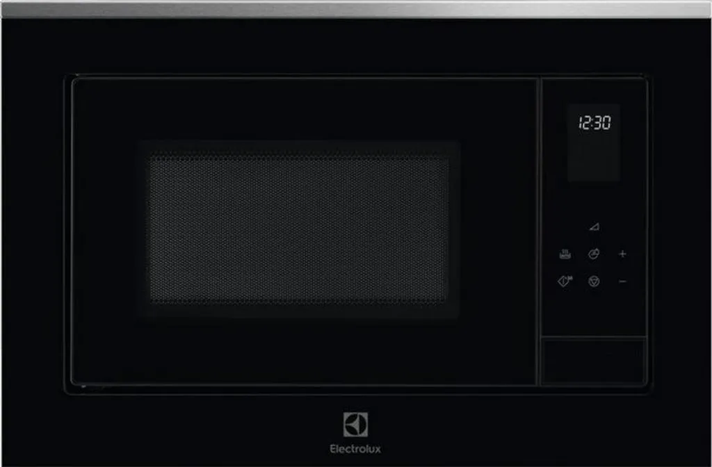 Four Micro-ondes Electrolux 900W 25L Noir Inox à 11 Niveaux de Chauffe