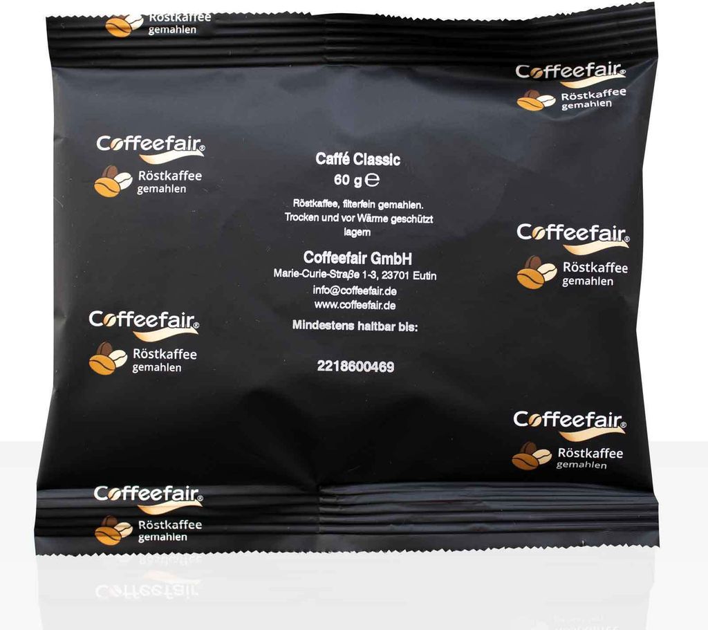 Coffeefair Filterkaffee Caffe Classic 80 x 60g Kaffee gemahlen in Gastro-Qualität
