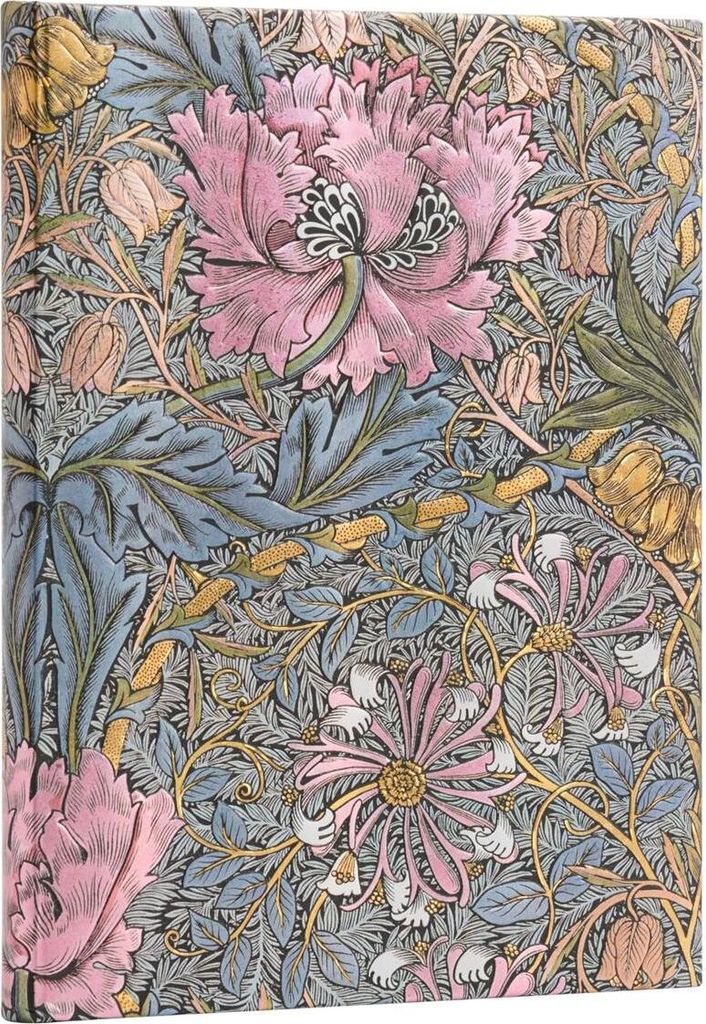 Morris Pink Honeysuckle (William Morris) Ultra Unlined Hardcover Journal