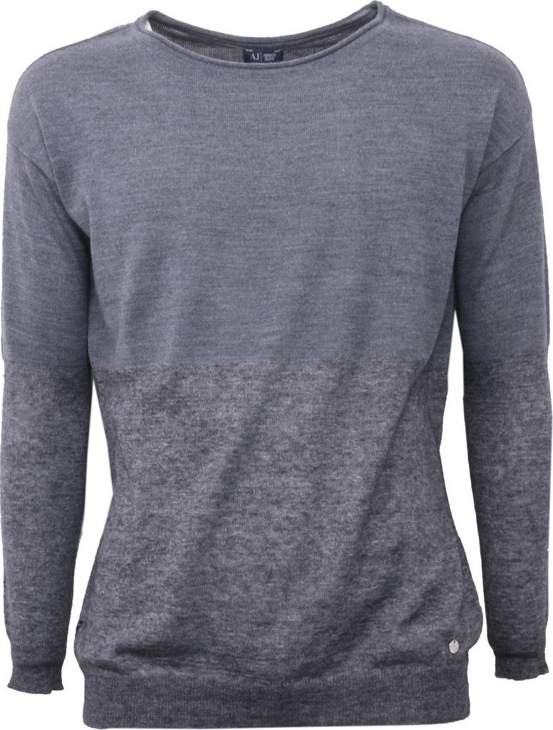 B3656 ARMANI JEANS grauer Wollpullover Frau
