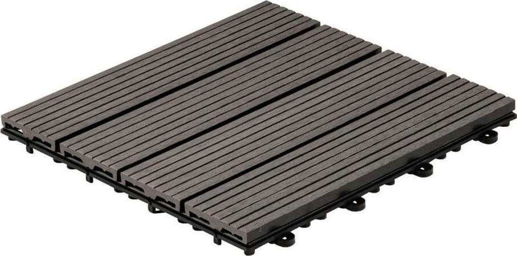 HOME DELUXE - WPC Klickfliese BAVARO - Anthrazit - 1 m² - Produktbild 