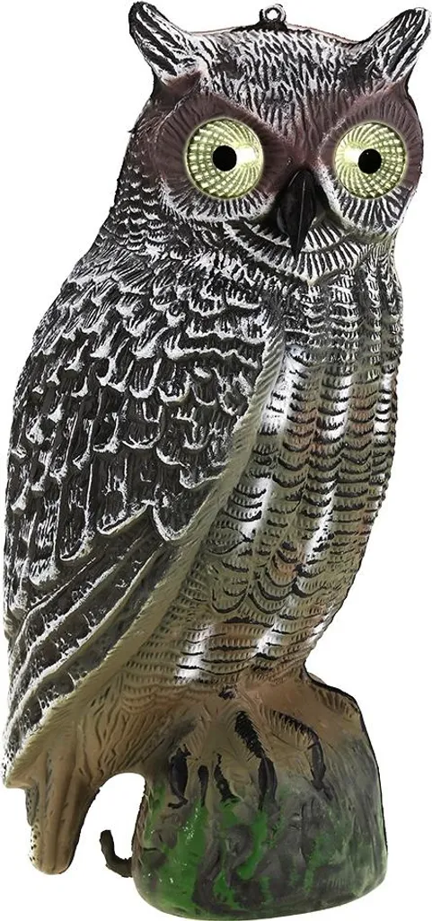Anti-nuisibles solaire hibou : fini les oiseaux avec cet appât LED