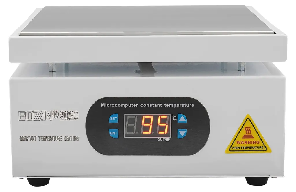 Plaque de cuisson 700W réglable blanche avec contrôle électronique - 4
