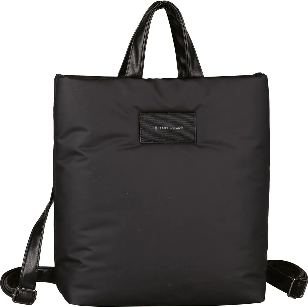 Sac à dos femme Tom Tailor Patti M en similicuir souple noir chic