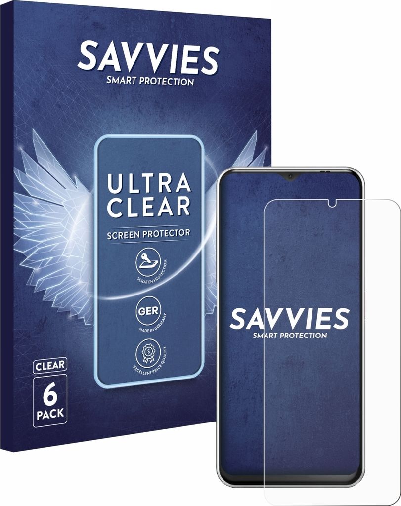6x Für Emporia ME.6 Schutzfolie Savvies Displayschutz Display Schutz Folie Klar Transparent