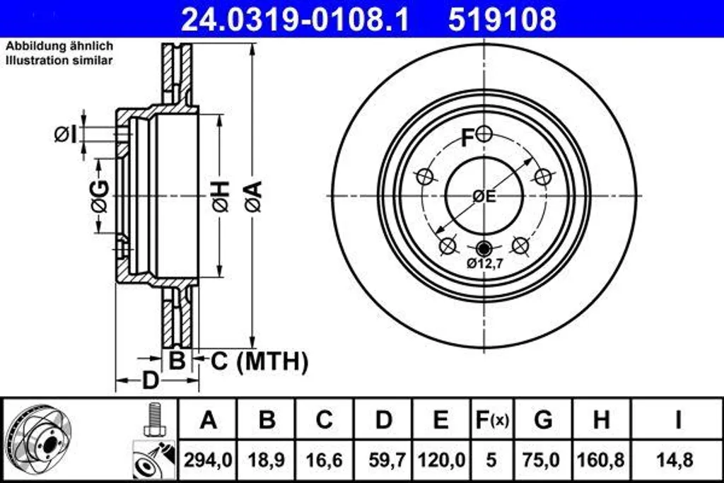 Remplacement disque de frein arrière BMW E46 34211165563 ATE 24.0319-0108.1