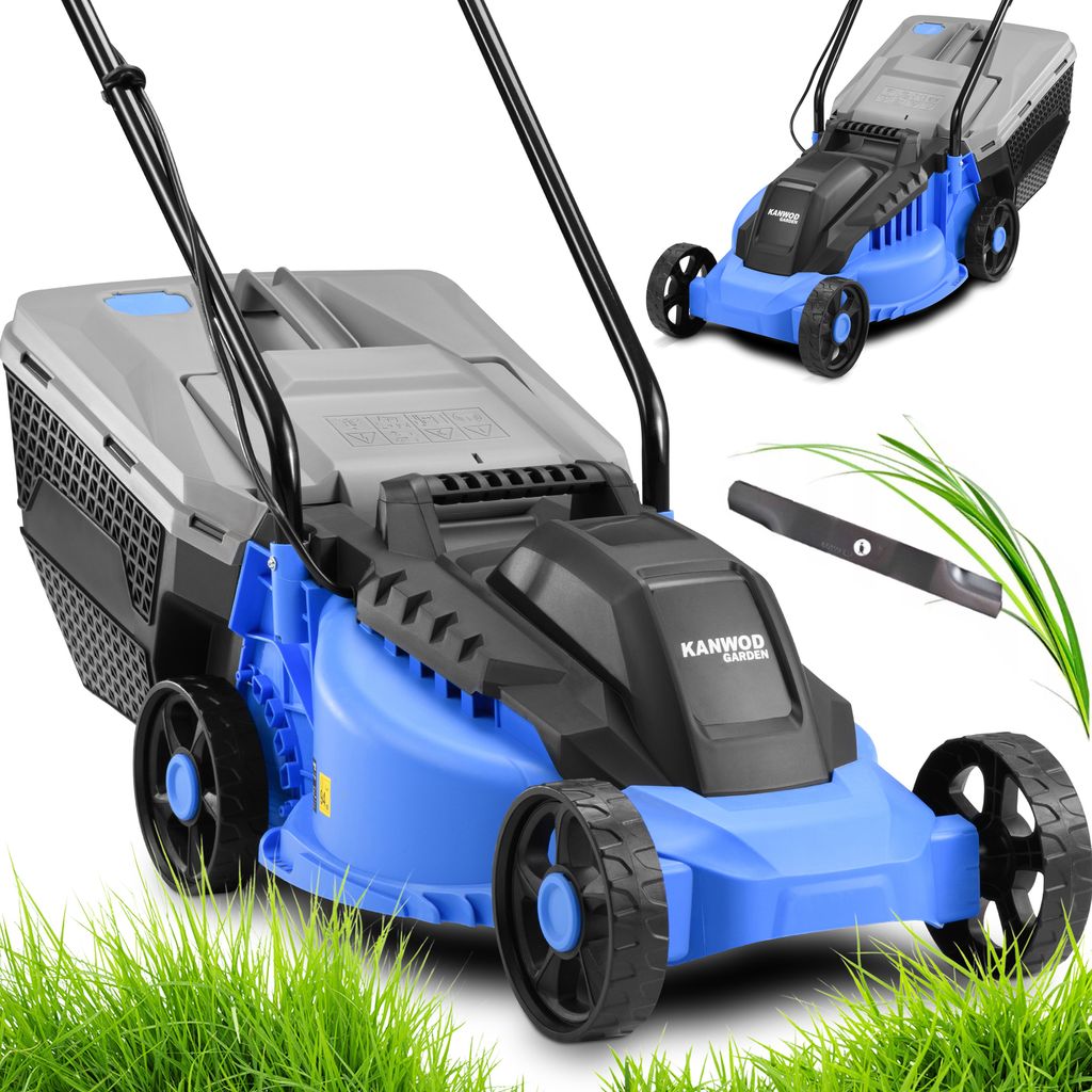 Kosiarka elektryczna KANWOD 1200 W, szer. koszenia 32 cm, Zdjęcie produktu 