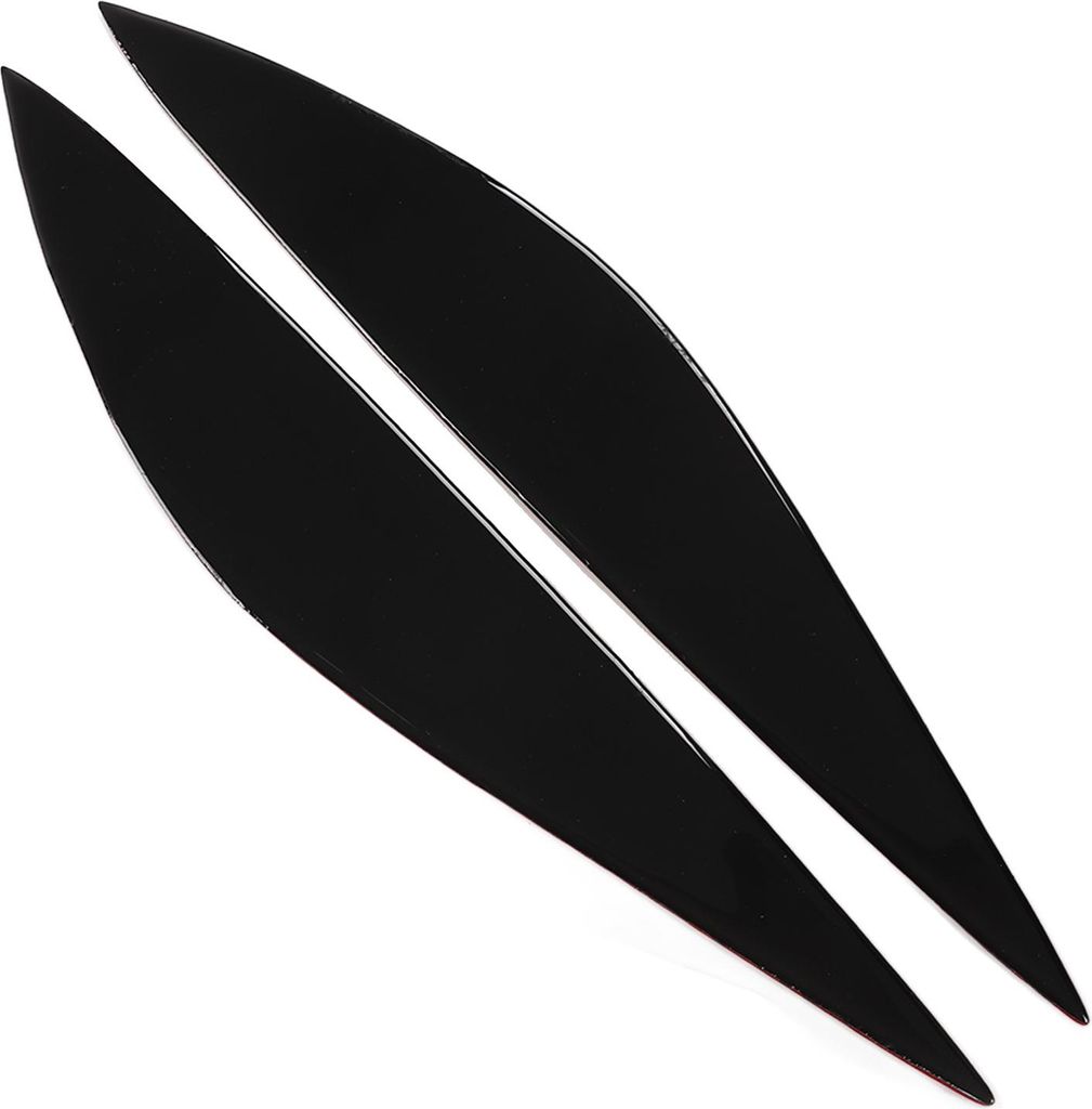 Frontscheinwerfer-Augenbraue, glänzend schwarz, Zierleiste aus weichem Kunststoff, Ersatz für Mercedes-Benz W204 vor Facelift 2008–2011