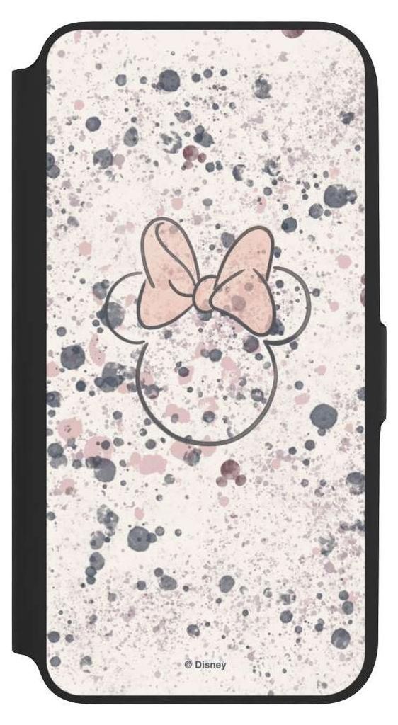 NIVOCASE Klapphülle für Samsung Galaxy A16 5G Handyhülle aus Kunst Leder NIVOflip schwarz Disney Minnie Mouse Wasserfarbe