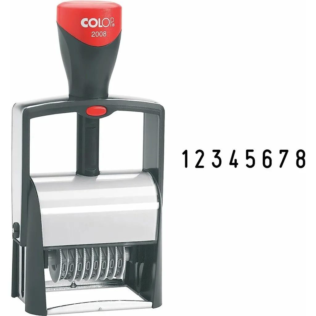 Timbro con numero di treppiede COLOP "Classic Line 2008", 8 cifre