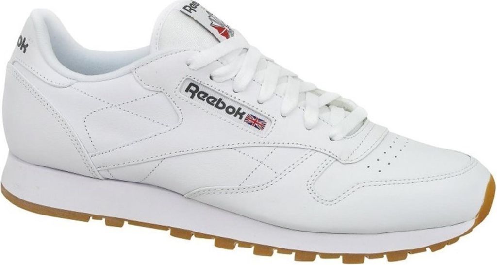 Reebok Classic Leather CL LTHR - Herren Schuhe Weiß 49799 , Größe: EU 45 UK 10.5