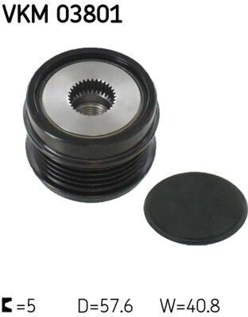 SKF VKM 03801 Ruota libera alternatore OE 2701550015 compatibile con Classe A, Classe B, CLA, Classe GLA