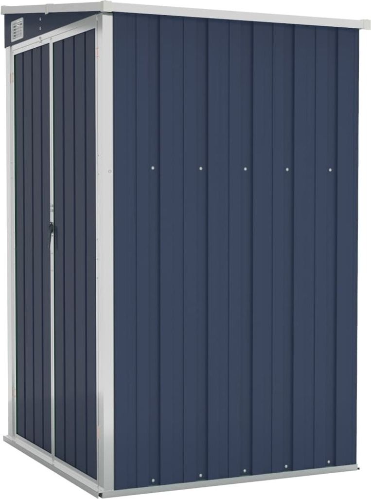 vidaXL Anbauschuppen Anthrazit 118x100x178 cm Verzinkter Produktbild 