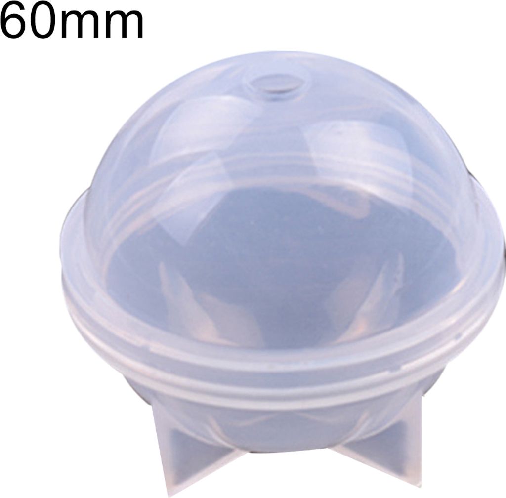 20/30/40/50/60mm Silikon Ball Maker Form Runde Kugel Form DIY Handwerk Ornament-60mm
