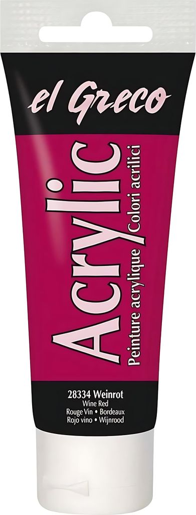 KREUL el Greco Acrylic Weinrot 75 ml Tube Produktbild 