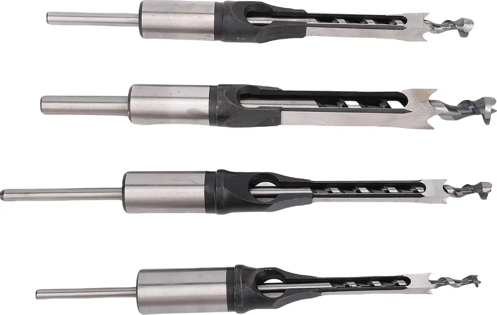 Foret Carré Anti-Éclats pour Assemblages Bois Parfaits - Kit de 4 PCS
