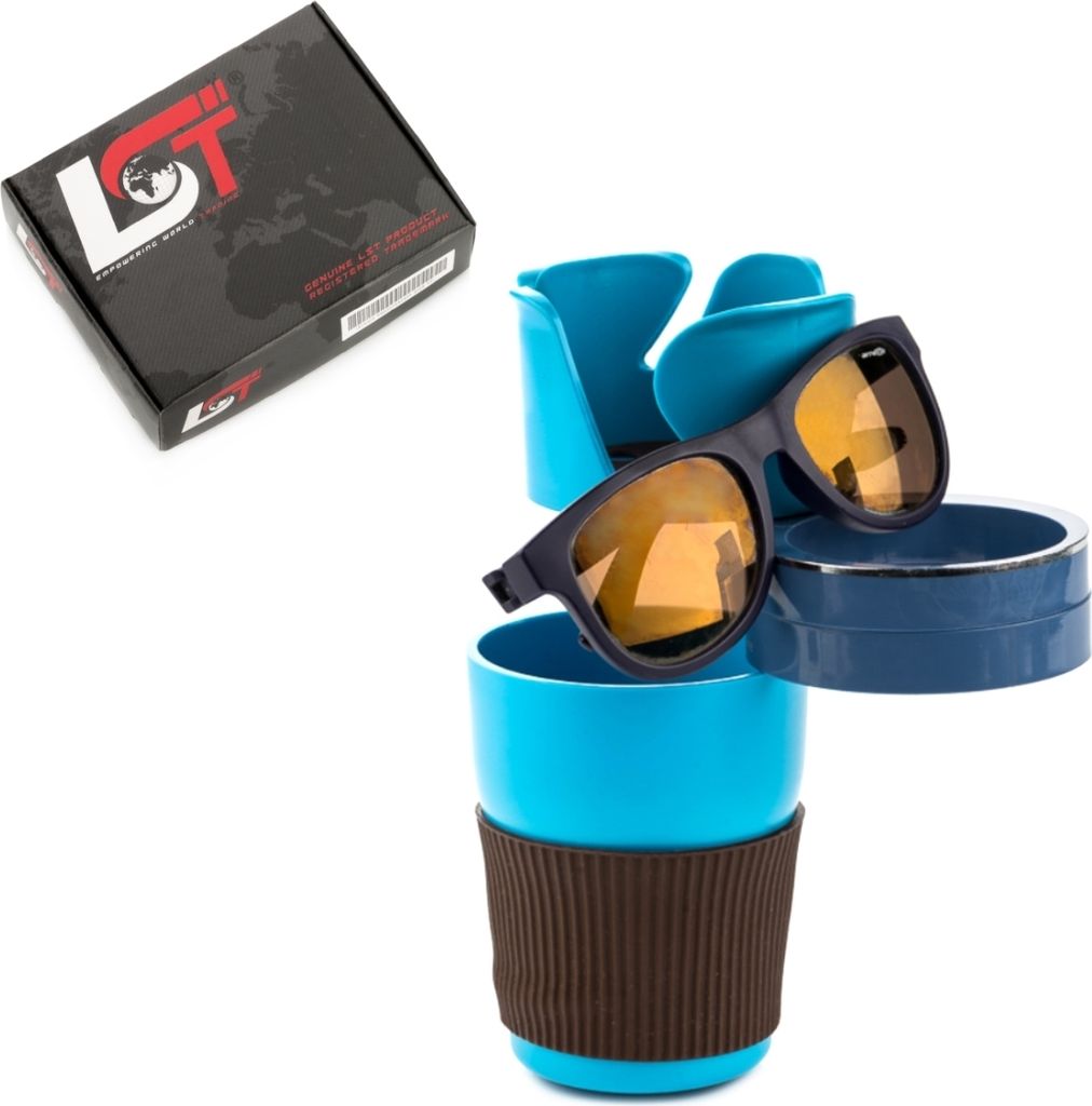 5in1 Multifunktion Getränkehalter hellblau für ALFA ROMEO FIAT SUBARU TOYOTA