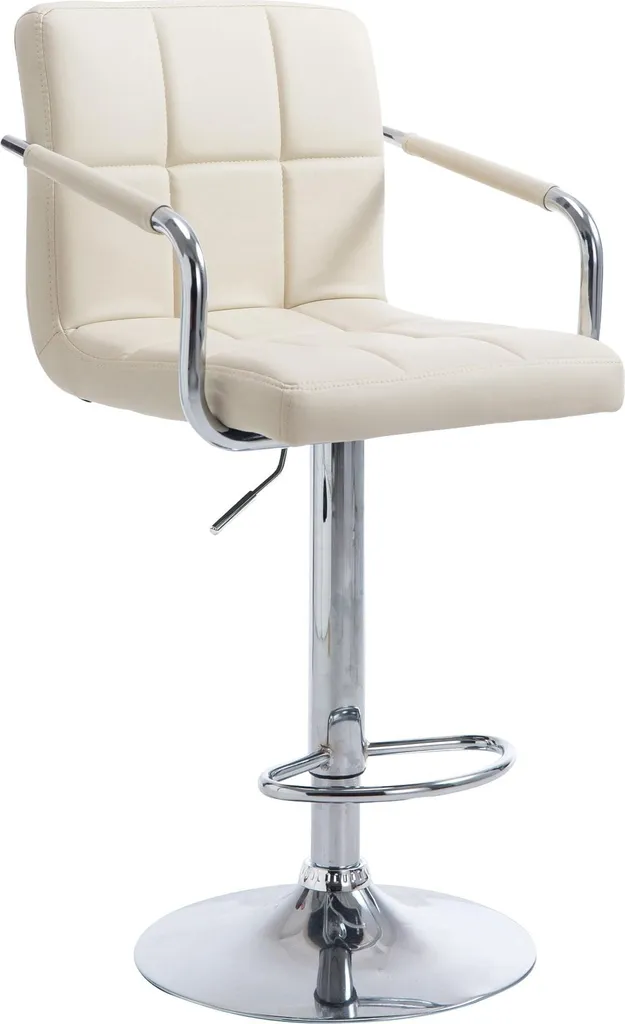 Sgabello Design CLP Lucy V2 Crema Cromo | Miglior Prezzo Online