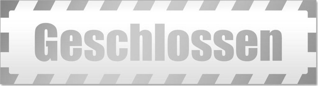 Geschlossen gestreift Magnetschild Schild magnetisch