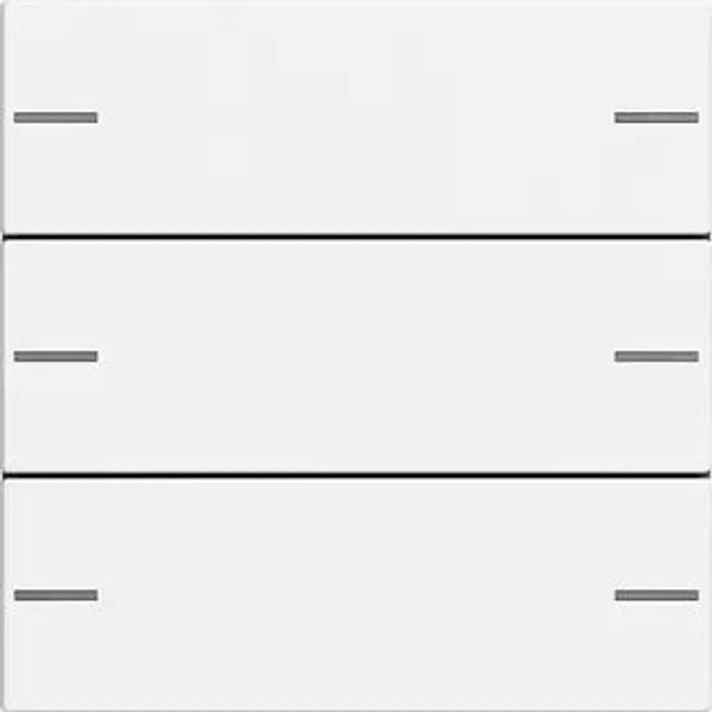 Set de bascules triple Gira Système 55 pour Tastsensor 4 mat blanc