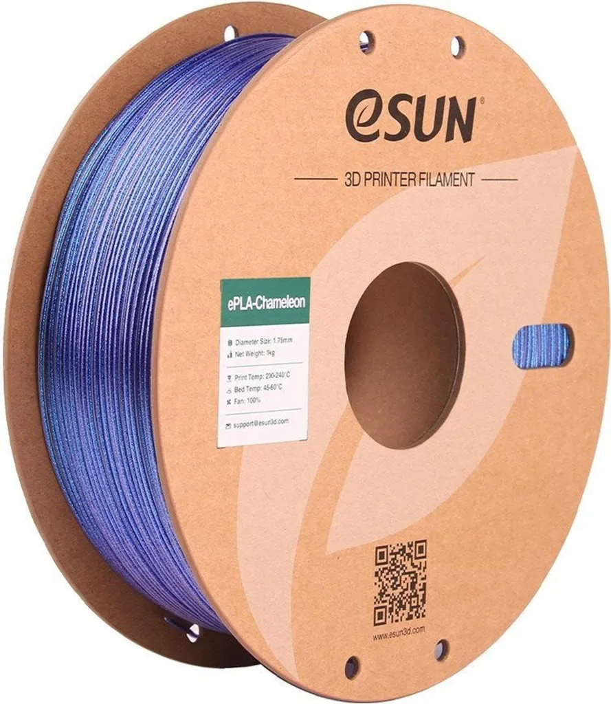Filament PLA Chameleon Bleu Galaxie eSUN - Bobine 1kg Haute Qualité