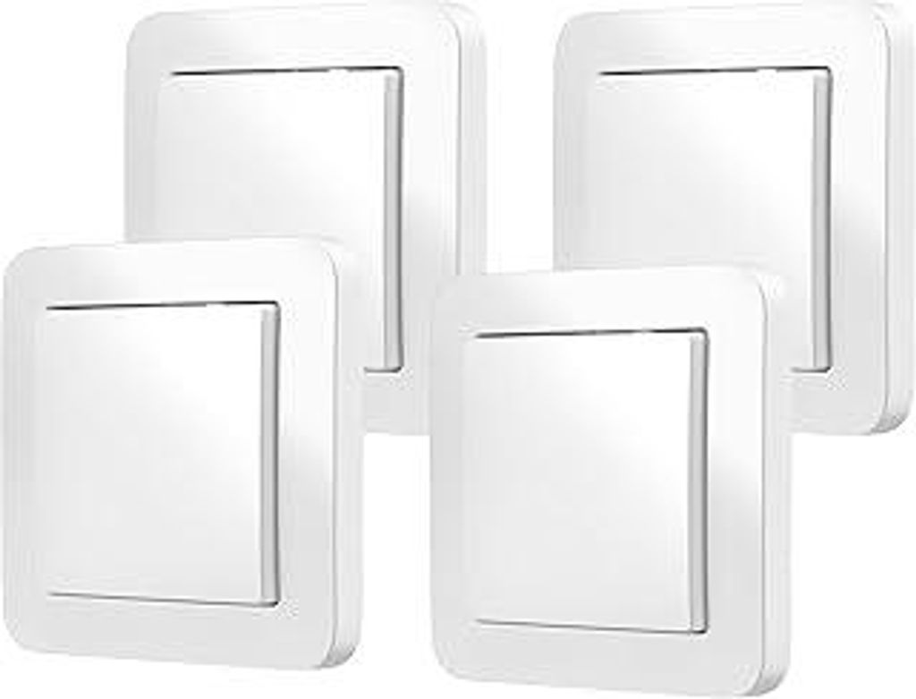Bosch Smart Home Wandschalter für smarte Aktoren, platzsparender Einbau in die Gerätedose, für Bosch Smart Home Licht-/ Rollladensteuerung II, R...