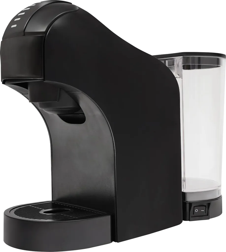 Cafetière électrique à capsules noire 800 ml compacte pour appartement