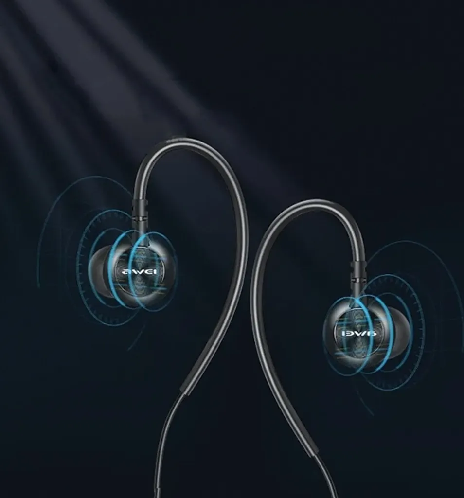 Cuffie stereo Awei L3 con jack da 3,5 mm nero/nero - 5