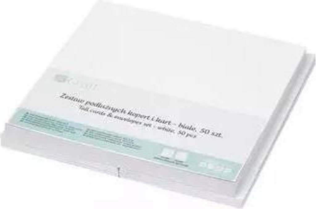 Satz Briefumschläge und Karten weiß 50Stück