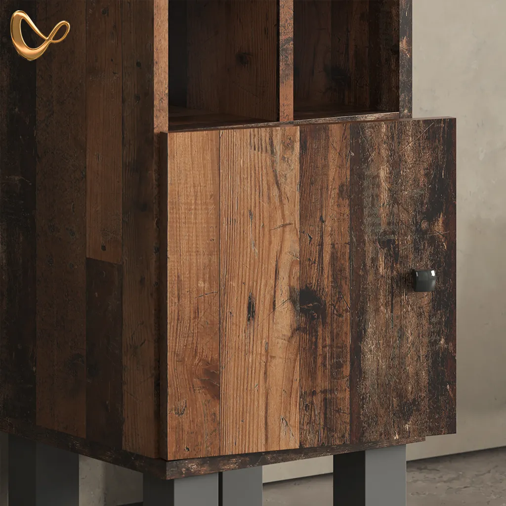 Colonna Bagno Stretta 30 cm Fucino Rovere | Livinity Mobile Alto - 6