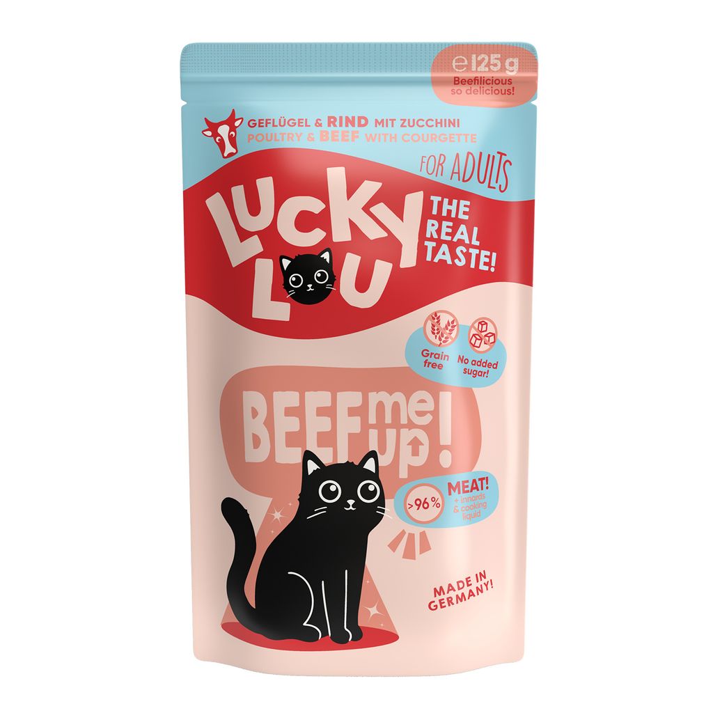 Lucky Lou Lifestage Adult Geflügel & Rind 16x 125 g