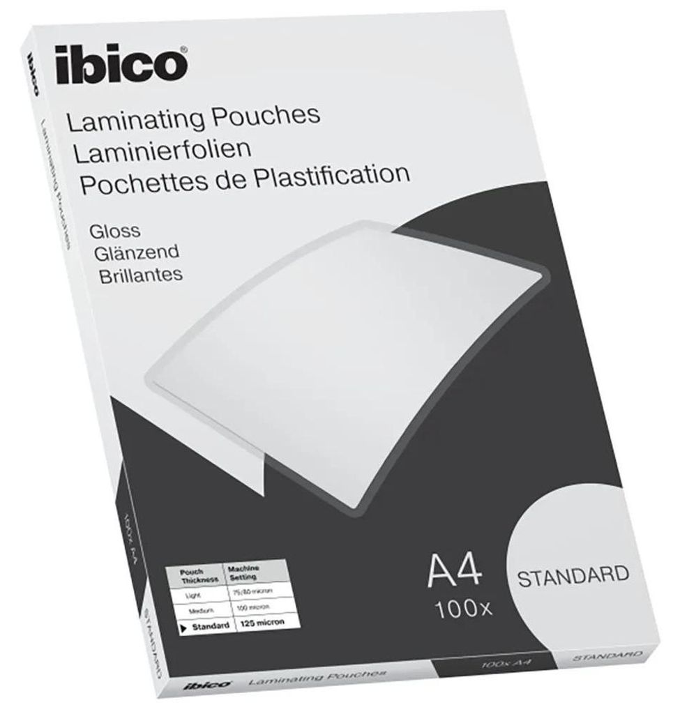 ibico Basics Laminierfolientasche DIN A4 glänzend 250 mic 100 Stück