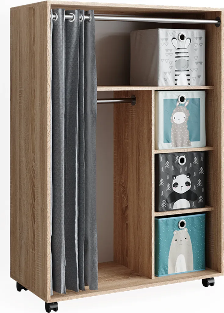 Meuble de rangement chambre Vicco Doros 100cm Sonoma pour vêtements