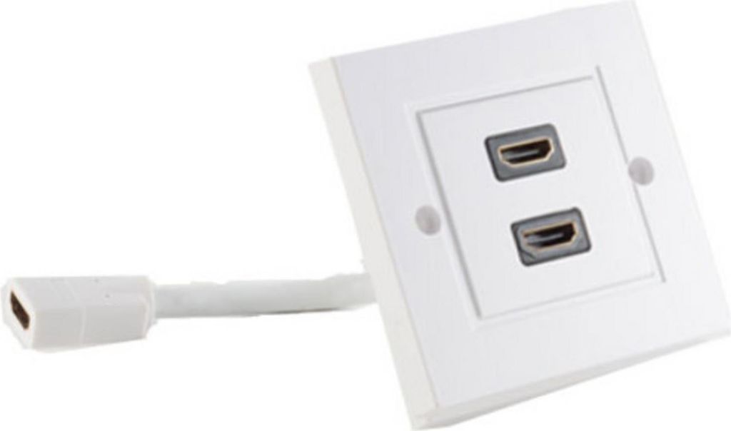 S-Conn 79510-2 2 x HDMI Weiß Steckdose (79510-2)