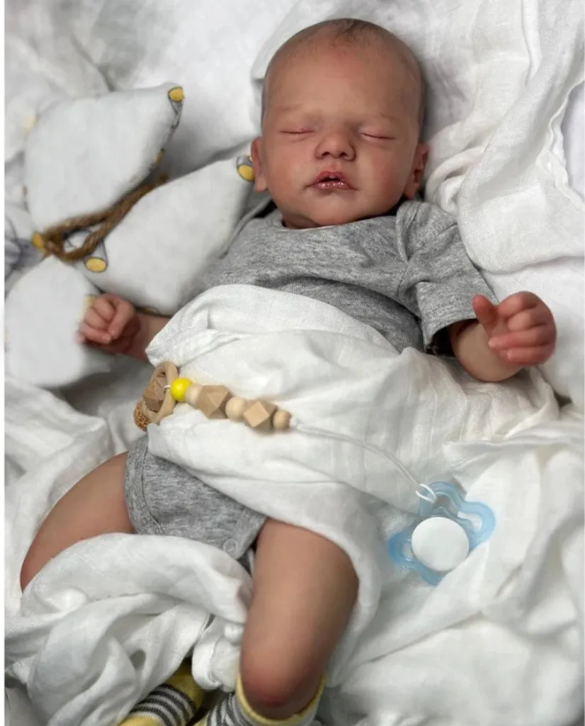 Bébé Reborn Réaliste Sam 45 cm : Poupon Thérapeutique Câlin