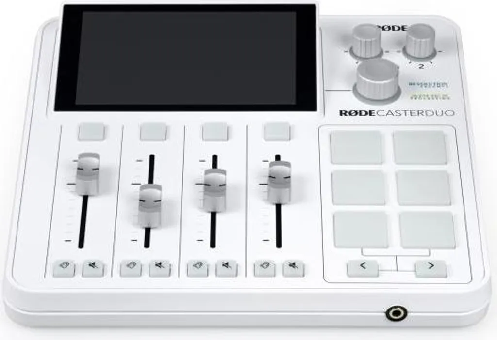 Rode Rodecaster Duo Blanc - Studio de Production Audio avec Écouteurs