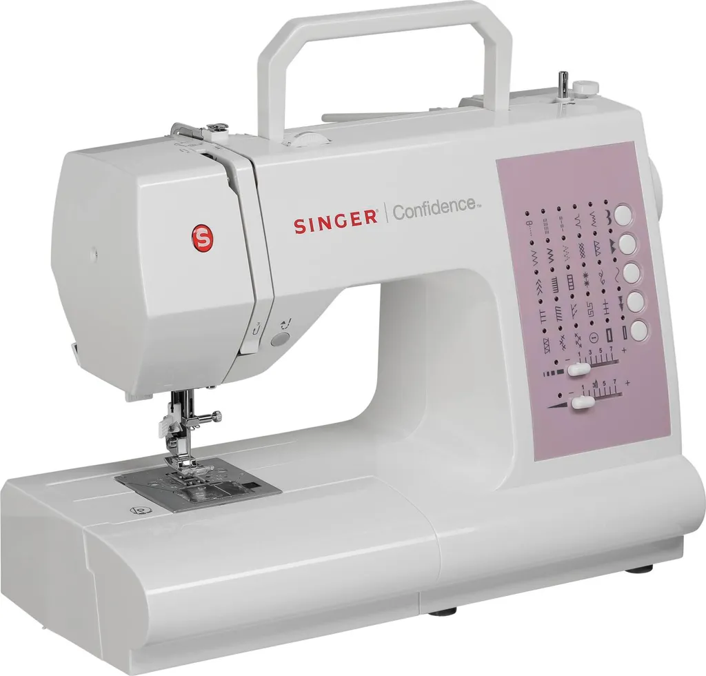 Machine à coudre SINGER Confidence 7463 blanche avec 30 points intégrés - 7