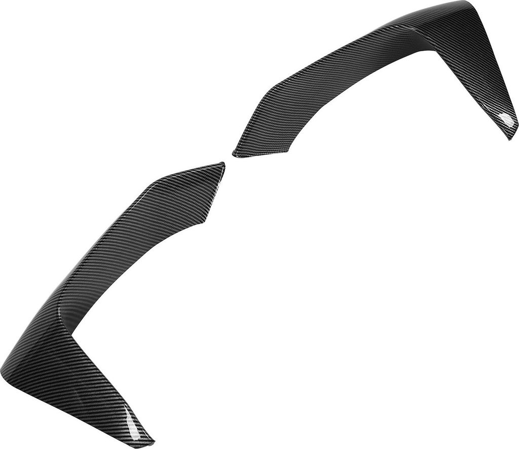 2 Stück Frontstoßstangen-Lippensplitter, superleicht, aerodynamisch, aggressiver Look für F80 F82 F83 M3 M4, Kohlefaserfarbe