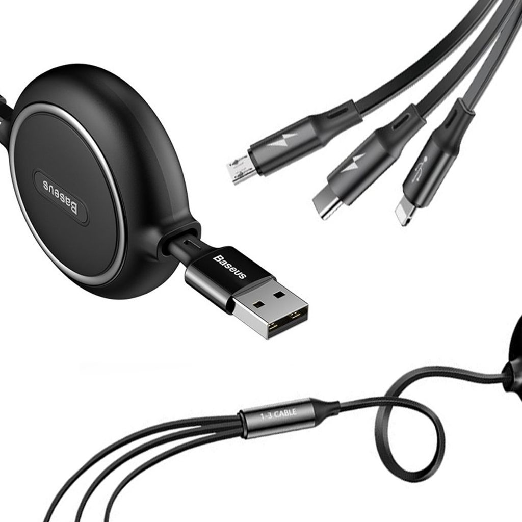 Baseus Golden Loop 3v1 navjac kbel USB - micro USB / Obrázok produktu 