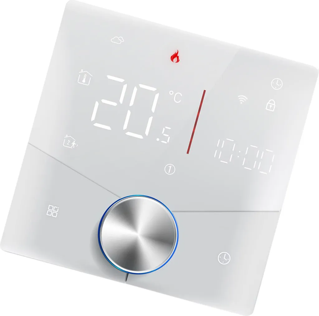 Thermostat Intelligent Tuya WiFi pour Chauffage Eau avec Bouton Rotatif