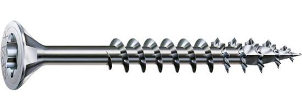 Famanu Schrauben 4 x 40 mm A2 RVS - Set von 200 Stück mit versenktem Kopf und teilweiser Schraubengewinde