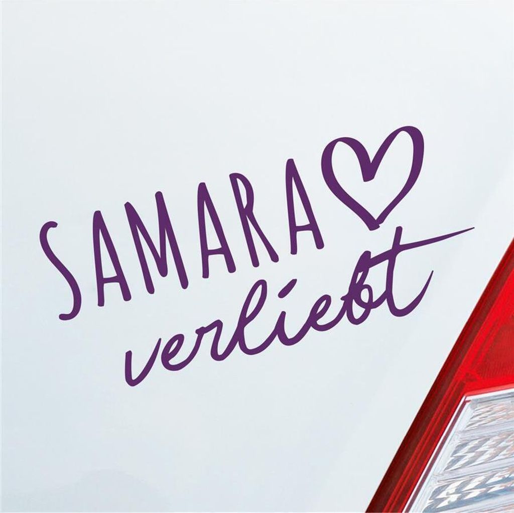 Auto Aufkleber Samara verliebt Herz Stadt Heimat Liebe Car Produktbild 