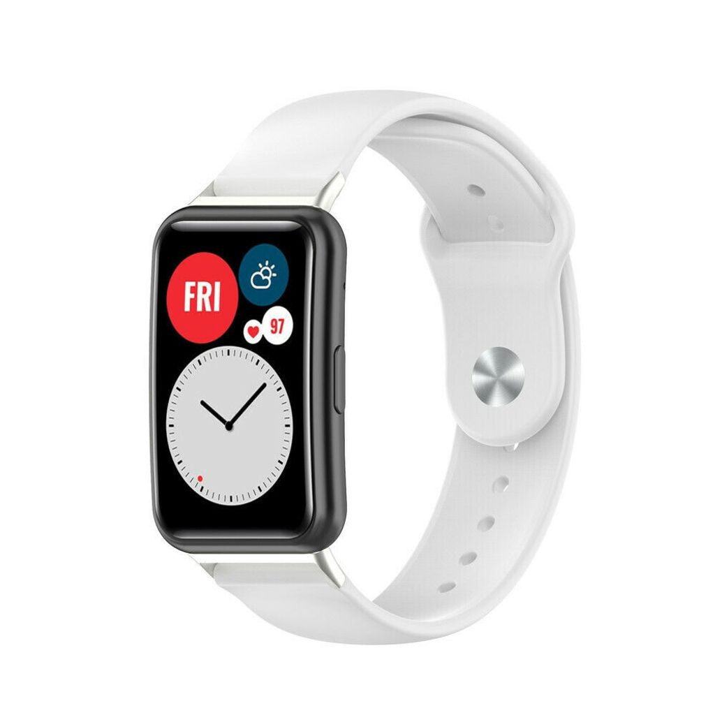Strap-it Huawei Watch Fit New Sportarmband (Weiß)
