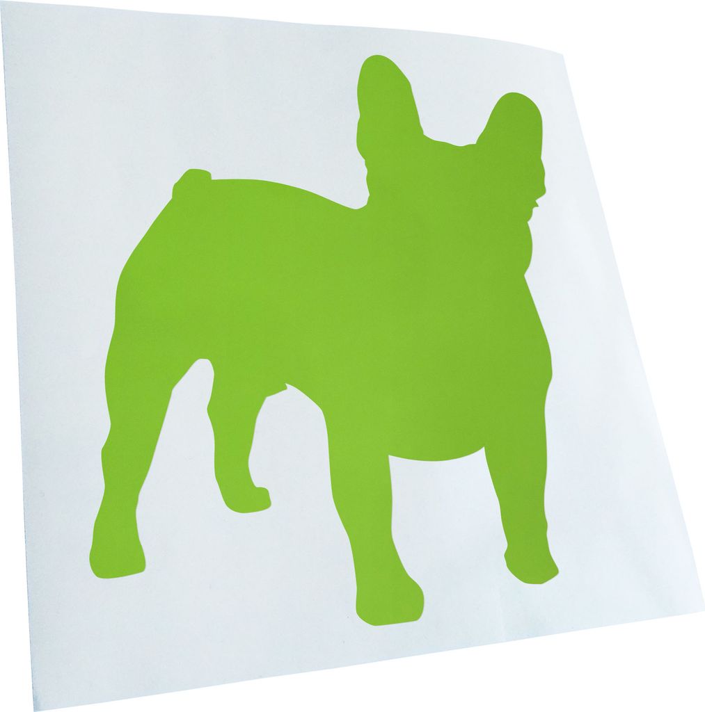 Kiwistar - Autoaufkleber - Französische Bulldogge Hund Heckscheibenaufkleber - Aufkleber für Auto Kfz Fahrrad, LKW, Truck Mofa