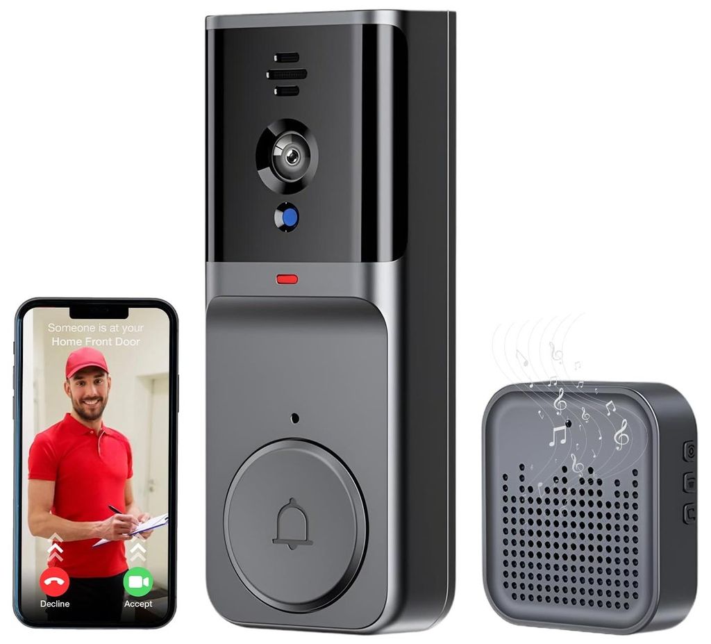 Video Türklingel, Intelligente WLAN Kabellose Produktbild 