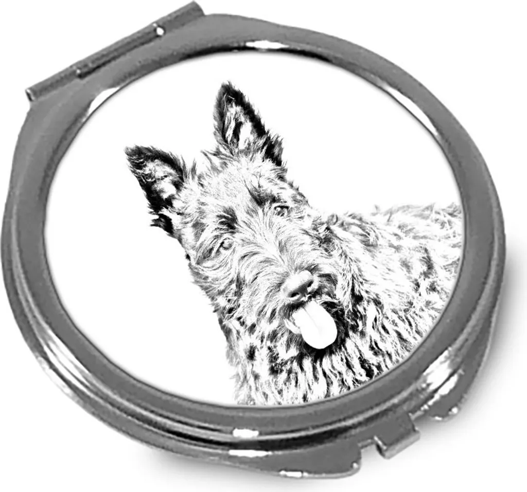Specchio Compatto Luxury Scottish Terrier Art Dog - Edizione Limitata