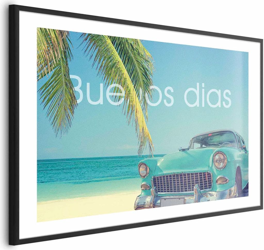 Posterpapier Poster - Buenos Dias 90x60 cm Text c-C-0216-ao-a