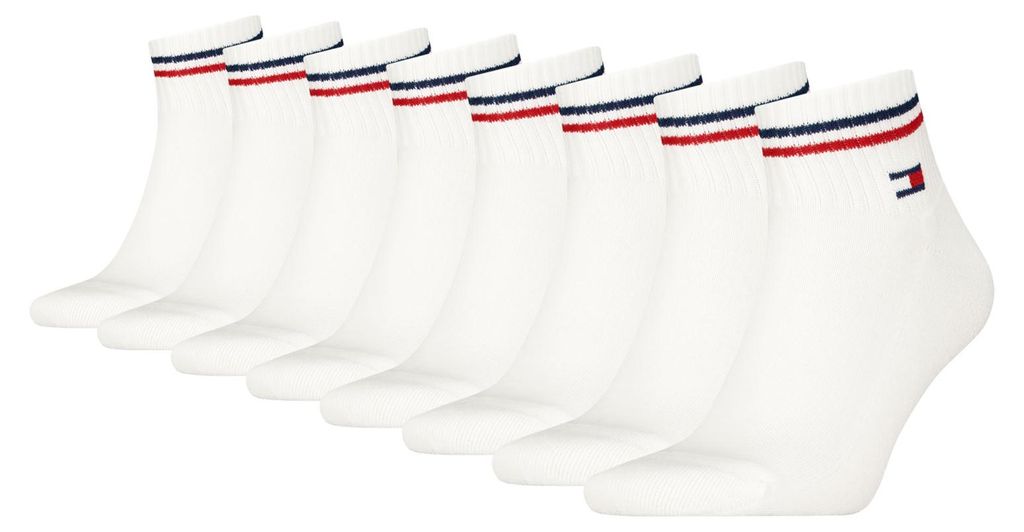 4 Paar Tommy Jeans Herren Quarter Iconic Socken Produktbild 