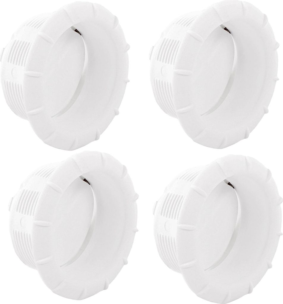 4x Endstück Warmluftaustritt Weiß Truma für 65mm Warmluftrohre verschließbar