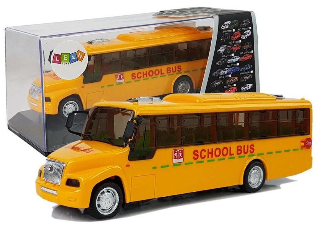 Školní autobus s namáháním světla a zvuky Obrázek produktu 